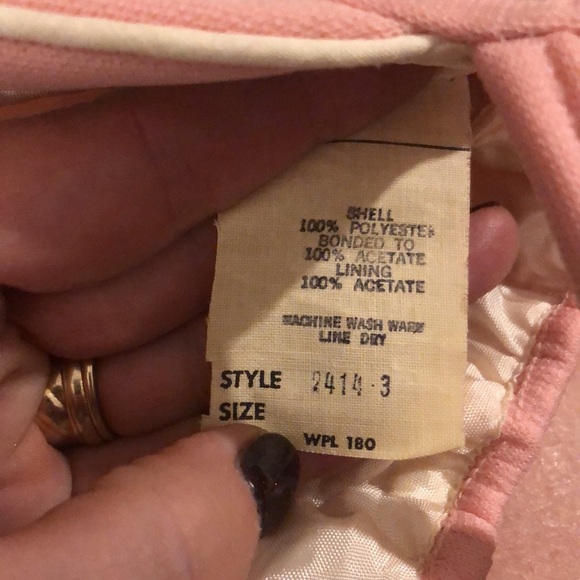 Vintage Tailor Made by Cute Togs in NY Pink Size 4 toddler Lined jacket and hat - Picture 11 of 11